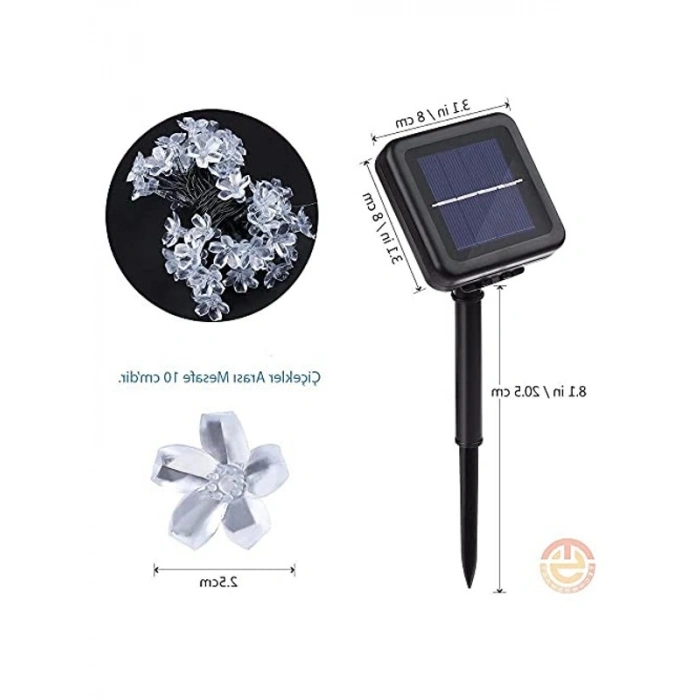 Güneş Enerjili Solar Aydınlatma, 30 LED ile Bahçe Dekorasyonu