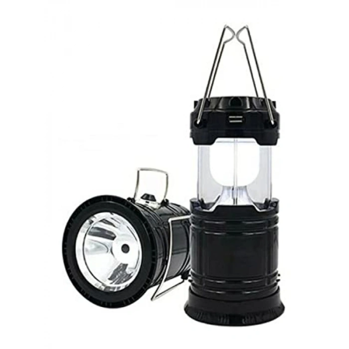 Güneş Enerjili USB Şarjlı Kamp Feneri