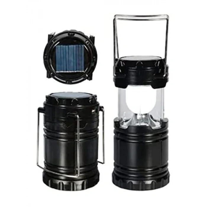 Güneş Enerjili USB Şarjlı Kamp Feneri