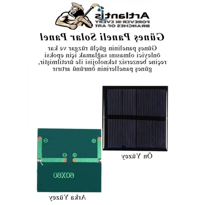 Güneş Enerjisi Deney Seti: 6x6 cm Solar Panel ile 60x60 mm