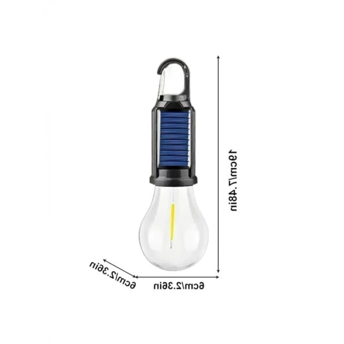 Güneş Panelli Kamp Lambası, USB Şarjlı Led Işık ile Enerji Tasarrufu