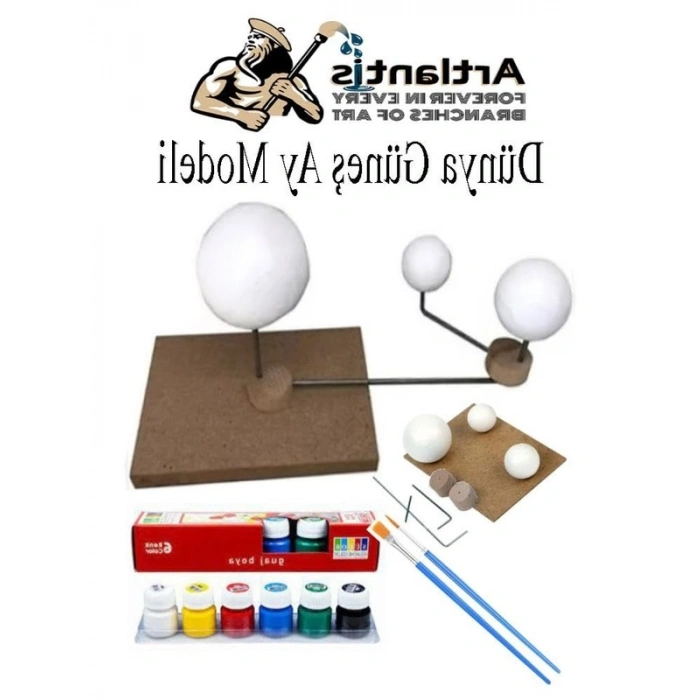Güneş Sistemi Maketi - 6 Renk Guaj Boya Seti