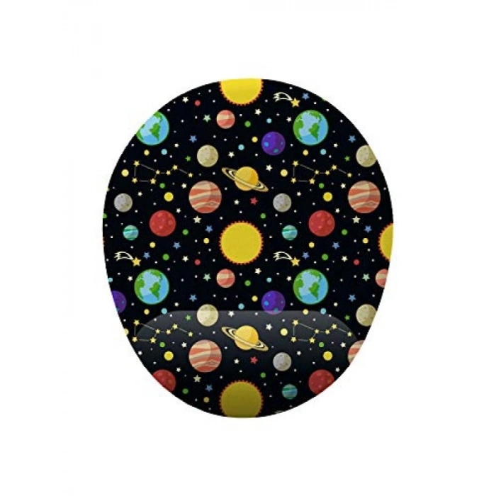 Güneş Sistemi Temalı Bilek Destekli Mouse Pad