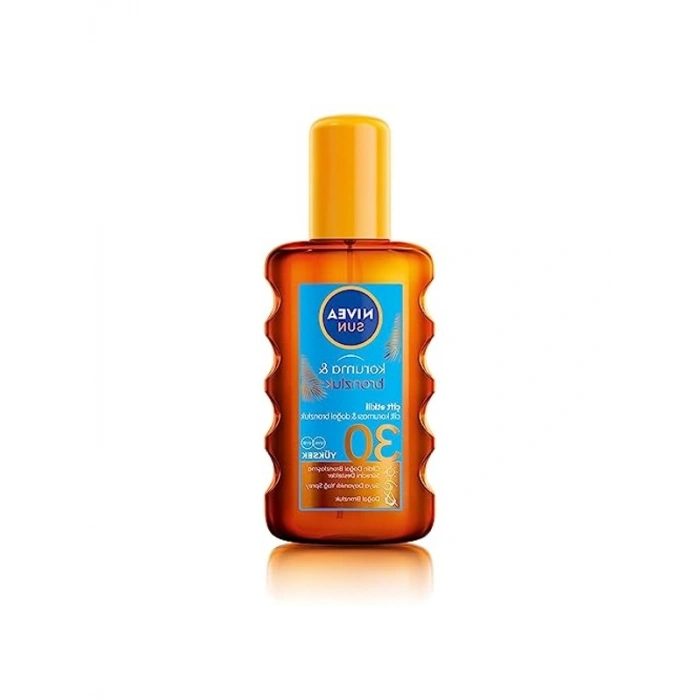 Güneş Yağı Spreyi, SPF30 ile Doğal Bronzluk Sağlayan Formül