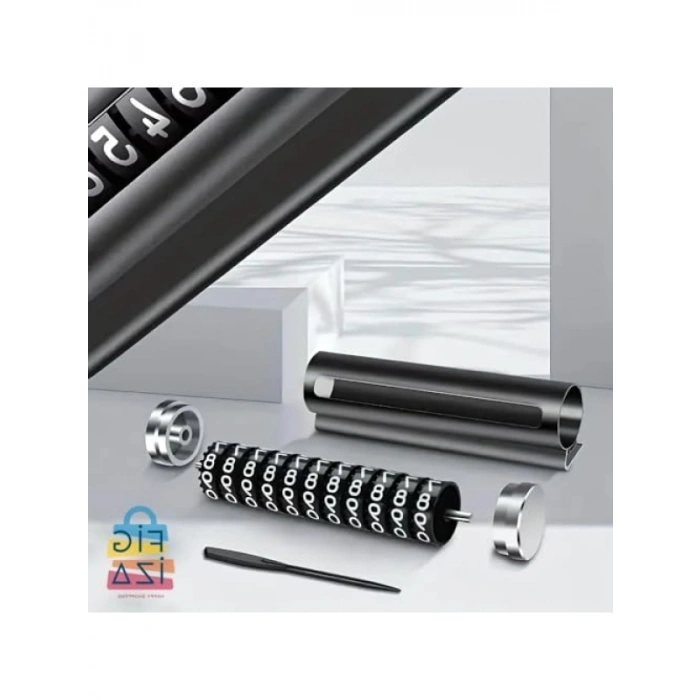 Güneşe Dayanıklı Alüminyum Araç İçi Parkmatik - Çevirmeli Numaratör