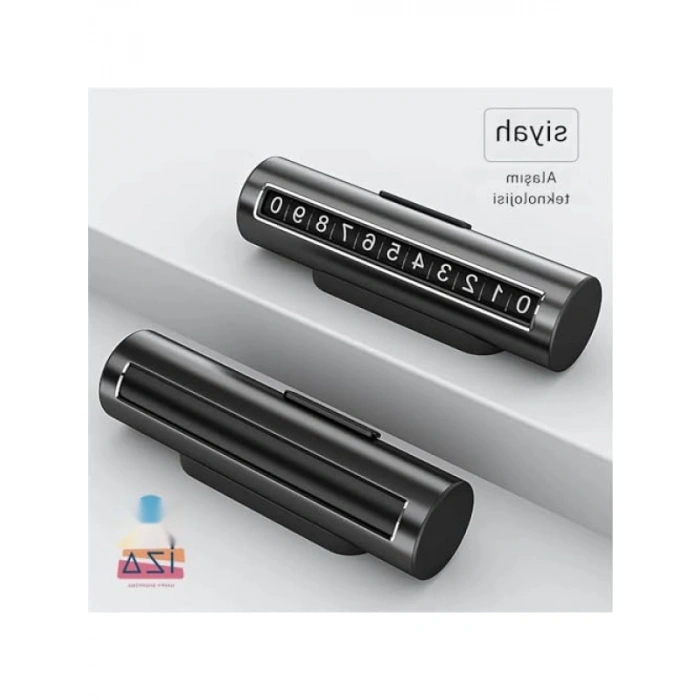 Güneşe Dayanıklı Alüminyum Araç İçi Parkmatik - Çevirmeli Numaratör