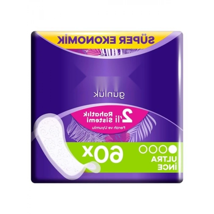 Günlük Kullanım için 60 Adet Normal Süper Ekonomik Yaprak Ped