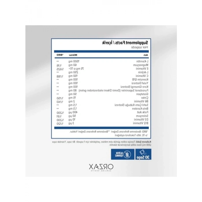 Günlük Kullanıma Uygun Besleyici İçerikli Saşe