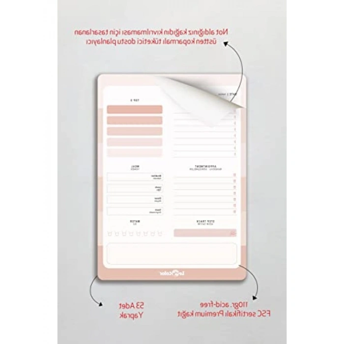 Günlük Planlayıcı Blok - Naturel