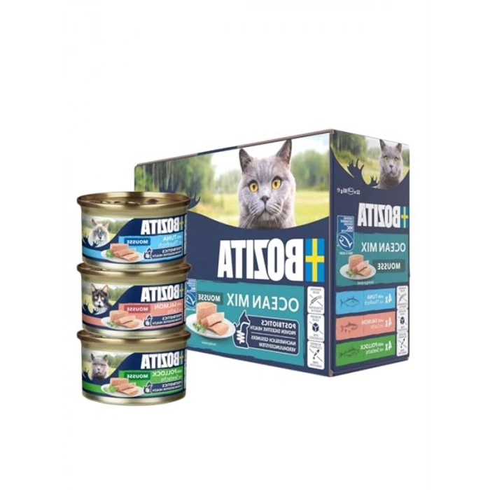 Gurme Kedi Maması - Postbiyotiklerle Zengin, 12 x 85 g