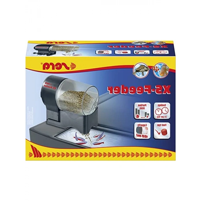 Güvenilir Besleyici Yem Otomatı, Akvaryumda Kolay Kurulum, Siyah