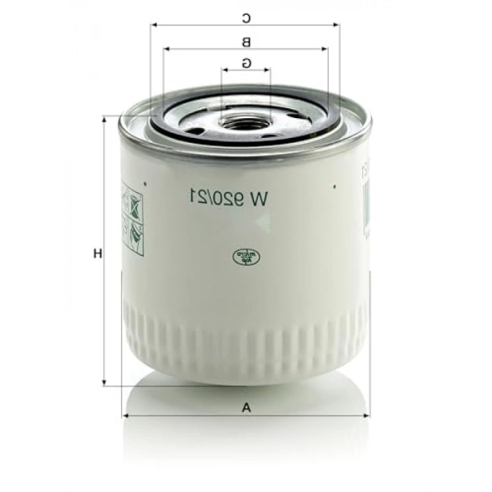 Güvenilir Yağ Filtresi -  W 920/21 Modeli