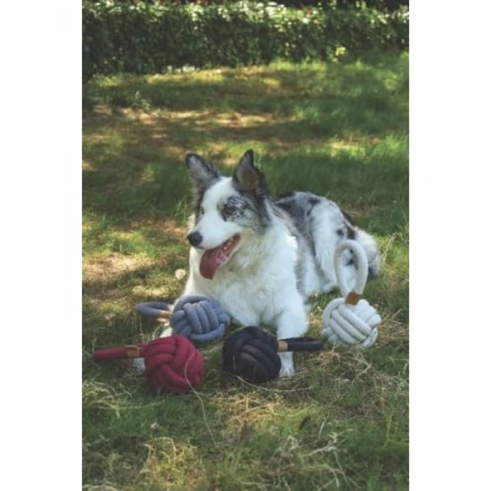 Güvenli Çekmeli Örgü Top Oyuncak (11 cm)