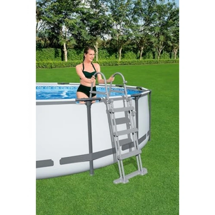 Güvenli Katlanabilir Havuz Merdiveni - 1.07 m