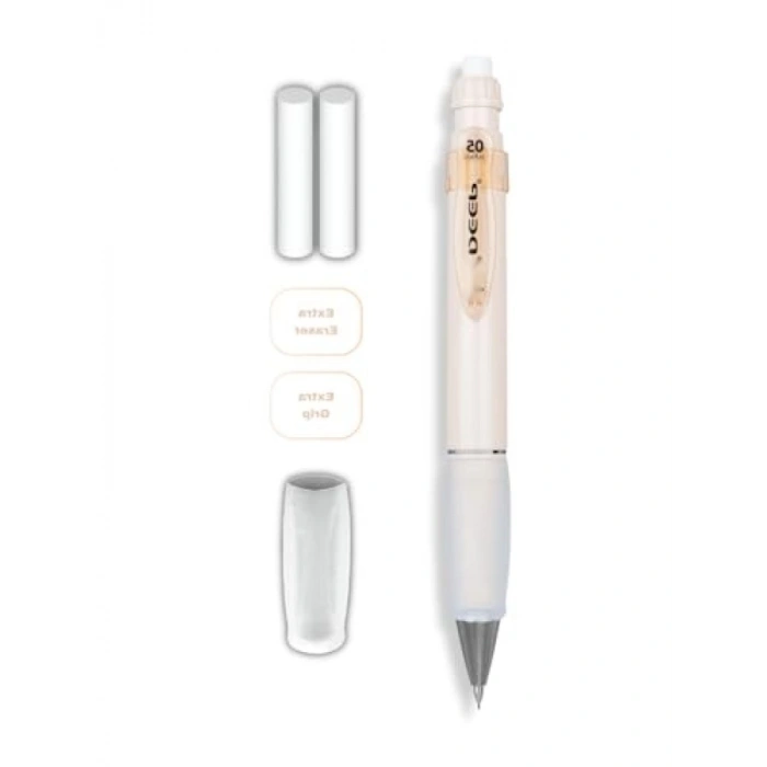 Güvenli Kullanım İçin Ergonomik Grip ve Yedek Silgi Seti - 0,5 mm