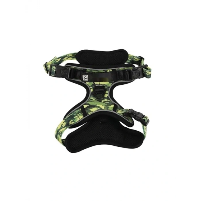 Güvenli ve Rahat Kullanım İçin Reflektörlü Sırt Tasması - Kamuflaj (S)