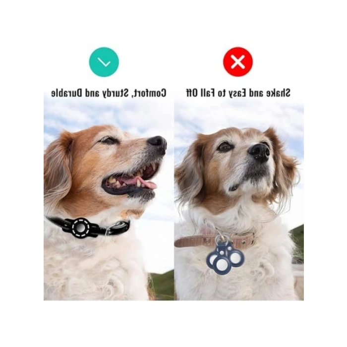 Güvenlik Tokalı Silikon Kedi Tasma Seti (Siyah + Mavi)