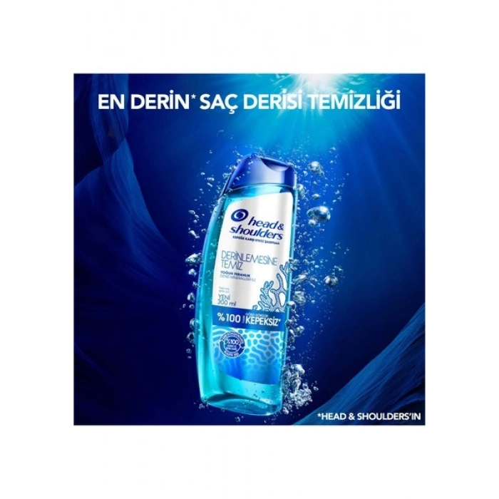 H&S Şampuan Derinlemesine Temiz Yoğun Ferahlik Deniz Mineralleri 300 Ml