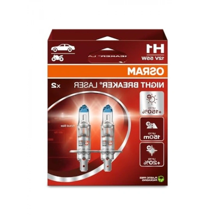 H1 Ampul, %150 Daha Fazla Işık Sağlayan Gece Braker