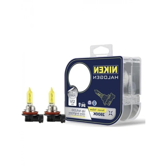 H11 55W Sarı Işık Ampul, 2800K Renk Sıcaklığı ile 2 Adet Set