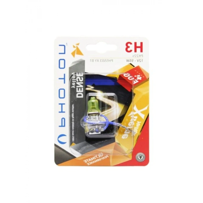 H3 12V 55W Ampul - Xtreme Yellow (Tekli Blister)