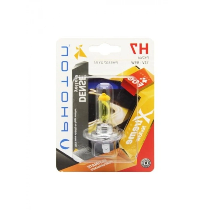 H7 12V 55W Ampul, Xtreme Yellow (Tekli Blister)