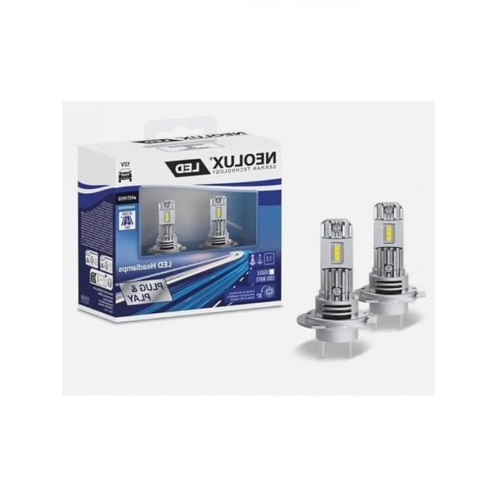 H7 LED Far Ampulleri, 6000K Beyaz Işık, 2li Paket