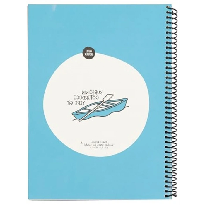 Hafif Kağıt Stickerli Defter - 80 Yaprak, 18.5x25 cm