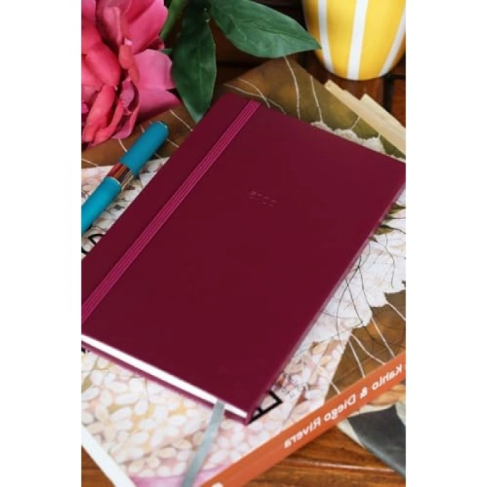 Haftalık Ajanda, 13x21 cm, Sert Kapak, Ivory Renk