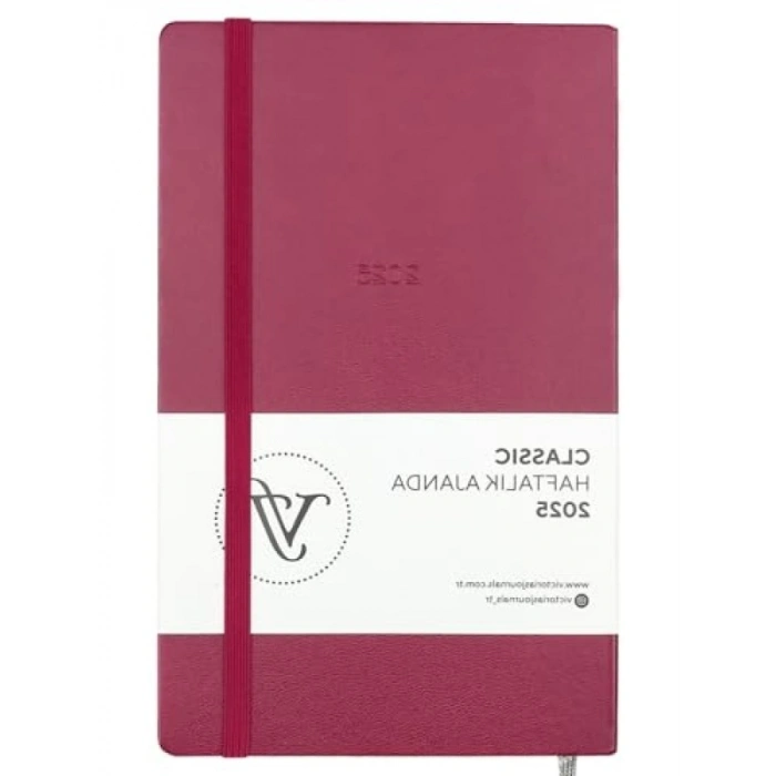 Haftalık Ajanda, 13x21 cm, Sert Kapak, Ivory Renk