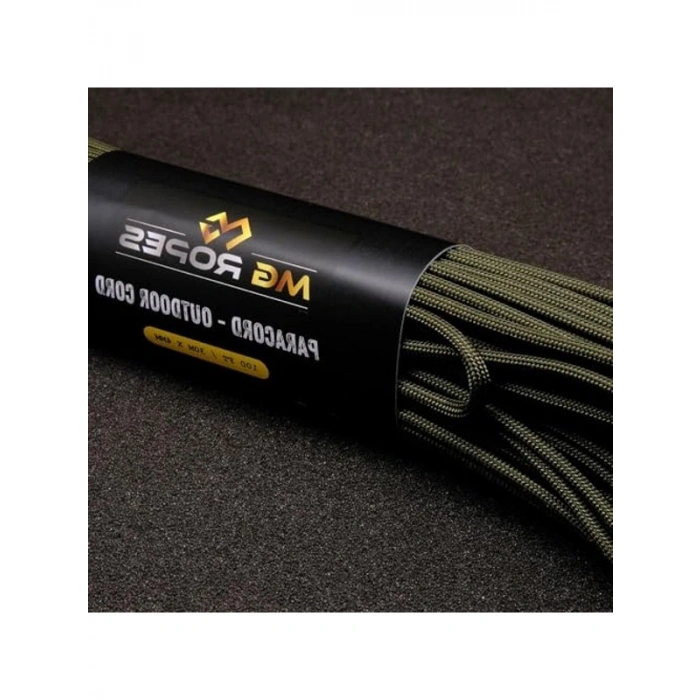 Haki Paracord İp, 30 Metre Uzunluk, 660 Lb Kapasite
