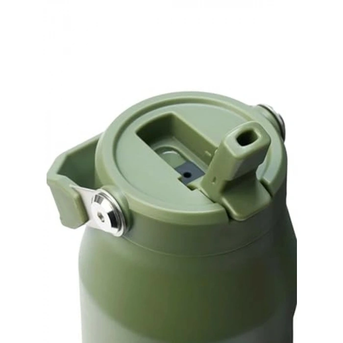 Haki Renkli Pipetli Su Şişesi, 1.06 Litre Kapasite