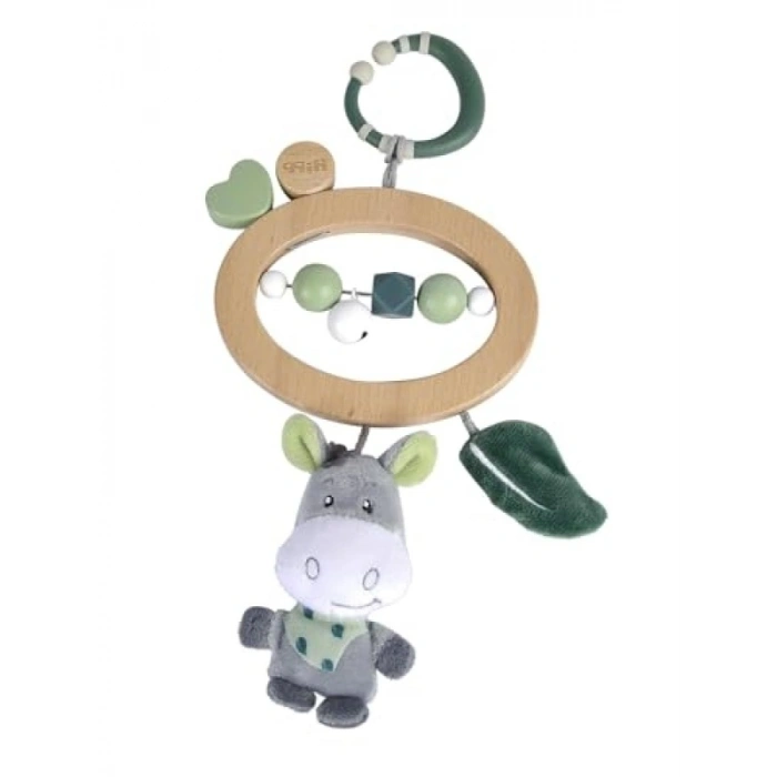 Halkalı ve Çıngıraklı Peluş Eşek Sallamalı Oyuncak