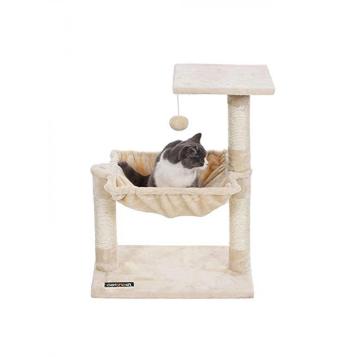 Hamaklı Kediler İçin Tırmanma Ağacı, 70 cm Yükseklik