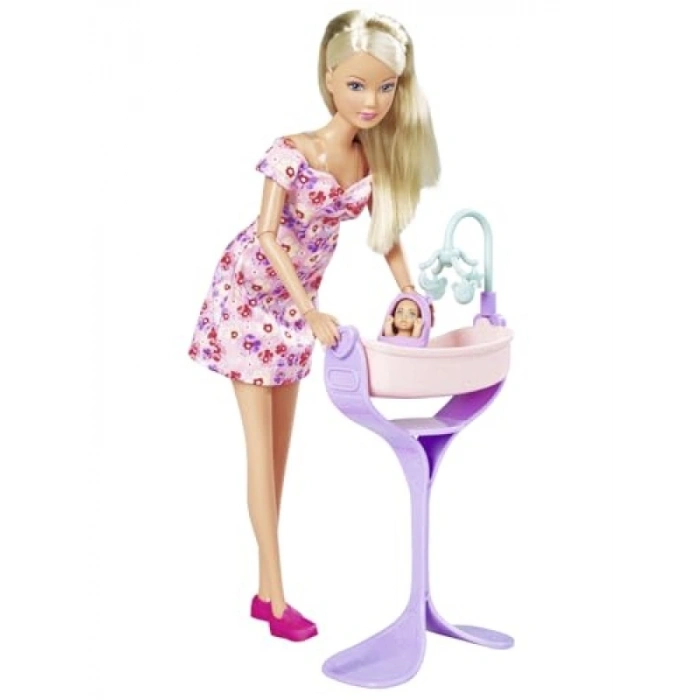 Hamile Bebek Figürü ile Aksesuar Seti (29 cm)