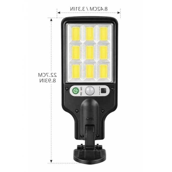 Hareket Algılayıcılı Güneş Enerjili 72 LED Dış Mekan Aydınlatma