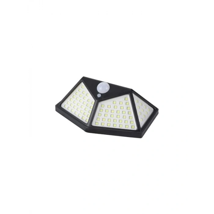 Hareket Sensörlü Güneş Enerjili Bahçe Aydınlatması, Su Geçirmez, 100 LED, Beyaz Işık