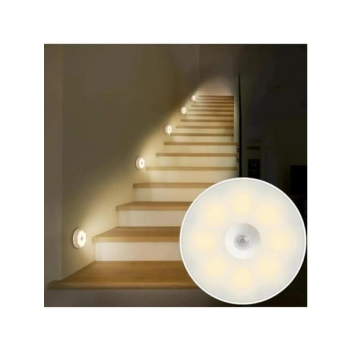 Hareket Sensörlü Şarjlı LED Lamba | Banyo ve Mutfak İçin Otomatik Aydınlatma