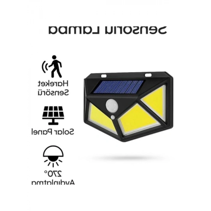 Harekete Duyarlı Güneş Enerjili Dış Mekan Aydınlatma Lamba