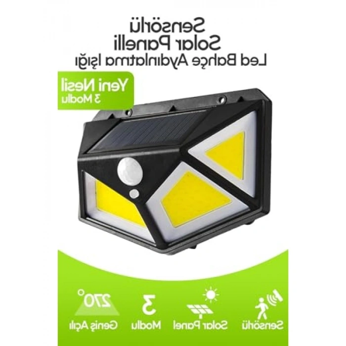 Harekete Duyarlı Güneş Enerjili Dış Mekan Aydınlatma Lamba