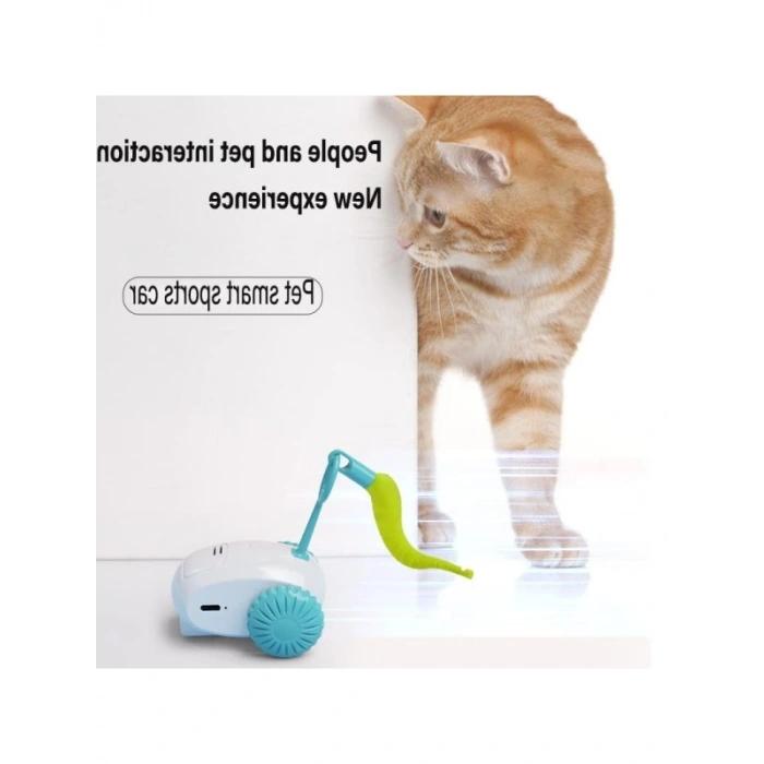 Hareketli Robot Kedi Oyuncağı, İnteraktif Tüylü Araba