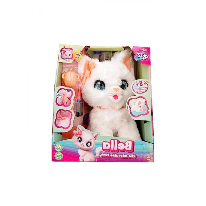 Hareketli ve Sesli Peluş Kedicik Oyuncak, Sevimli Fonk Tasarımı
