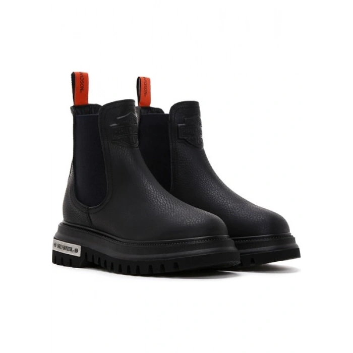 Harley Davidson Kadın Siyah Mourir Deri Chelsea Bot 026Z100031