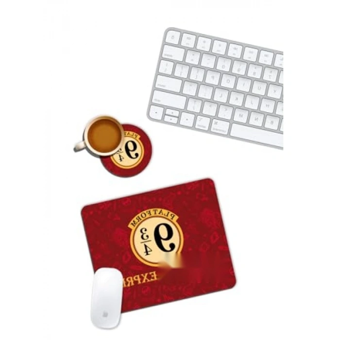 Harry Potter Temalı Mouse Pad ve Bardak Altlığı Seti