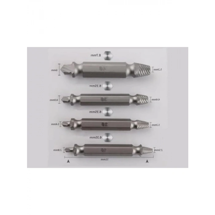 Hasarlı Vida Çıkarıcı Seti - Kırık Vida Sökme