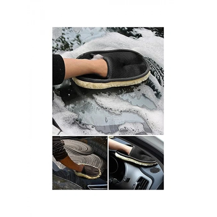 Hassas Araba Yıkama Eldiveni - Deterjansız Kullanım