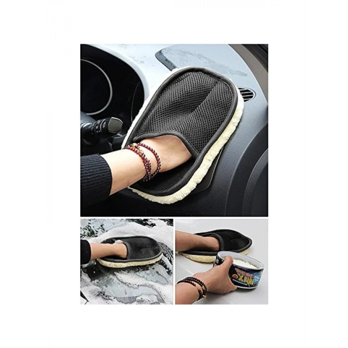 Hassas Araba Yıkama Eldiveni - Deterjansız Kullanım