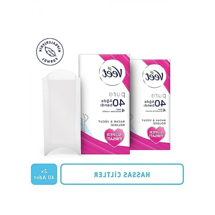 Hassas Ciltler İçin Ağda Bandı, 80 Adet