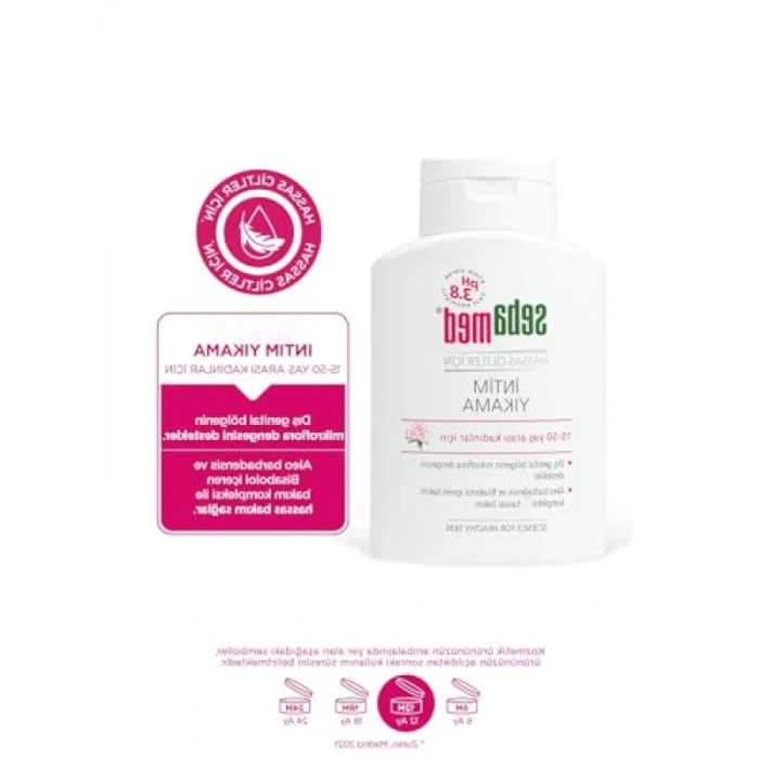 Hassas Ciltler için İntim Yıkama Jeli, pH 3.8, 200 ml