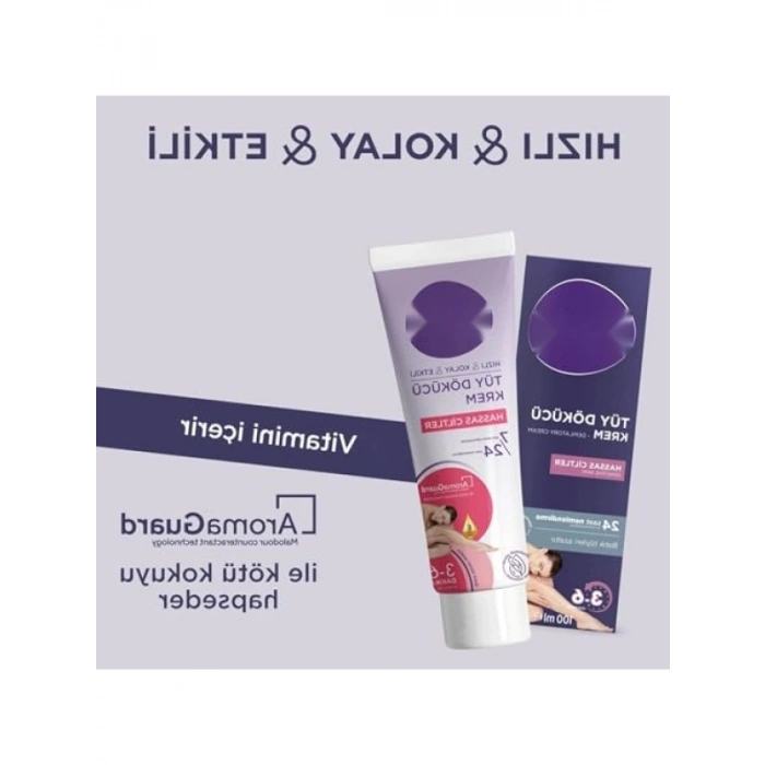 Hassas Ciltler İçin Tüy Dökücü Krem 100 ml - Kolay Kullanım